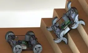 ابداع ربات چرخ‌ داری که از پله بالا می‌رود