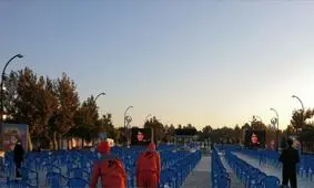 آرامگاه فردوسی ساعتی پیش از مراسم خاکسپاری شجریان/ ویدئو