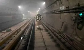 تصاویری از حریق در ایستگاه مترو اکباتان