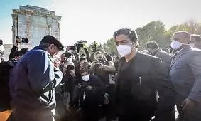 همایون، رایان، مژگان و افسانه در مراسم خاکسپاری شجریان/ عکس