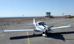 سقوط یک هواپیمای آموزشی فوق سبک در شهرکرد