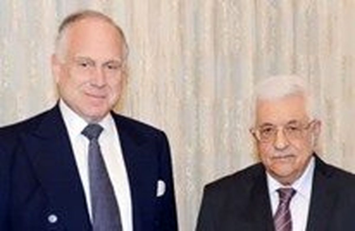 دیدار محمود عباس با رئیس کنگره جهانی یهودیان
