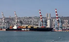 ورود اولین کشتی باری امارات به بندر حیفای اسرائیل