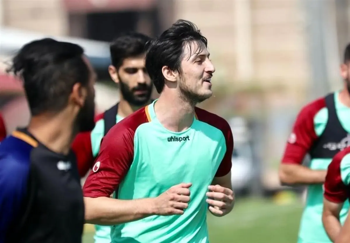 حضور سردار آزمون در تمرین شهر خودرو/ عکس