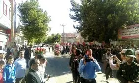 تشییع پیکر شهید جواد زارع در اسدآباد همدان