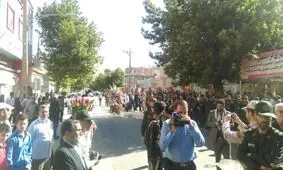 تشییع پیکر شهید جواد زارع در اسدآباد همدان