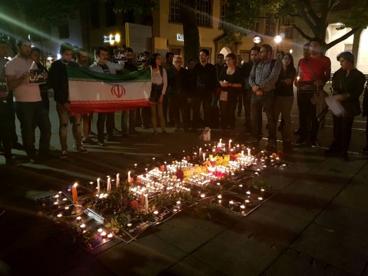 مراسم یادبود شهدای تهران در اشتوتگارت آلمان