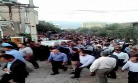 تشییع پیکر شهید همتی در طارم زنجان