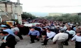 تشییع پیکر شهید همتی در طارم زنجان
