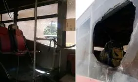 آتش سوزی دوباره اتوبوس بی آر تی