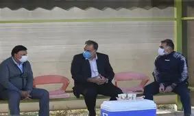 جلسه مددی و خلیل‌زاده با فکری پیش از تمرین امروز استقلال