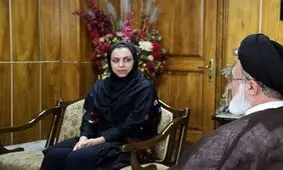 دیدار «نرگس کلباسی» با سرپرست حجاج ایرانی + عکس