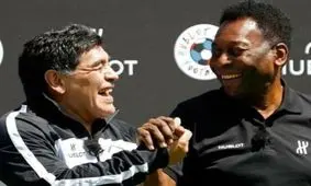 «پله» و «مارادونا» تولد یکدیگر را به هم تبریک گفتند