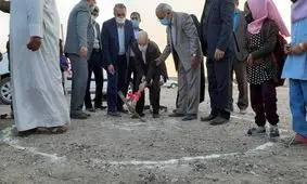 عملیات ساخت مدرسه دو کلاسه روستای دُب سعید در اهواز آغاز شد