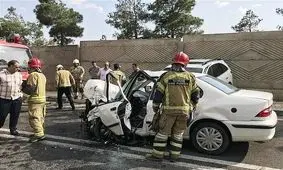 تصادف ۲ خودروی سواری در تکاب ۵ قربانی گرفت