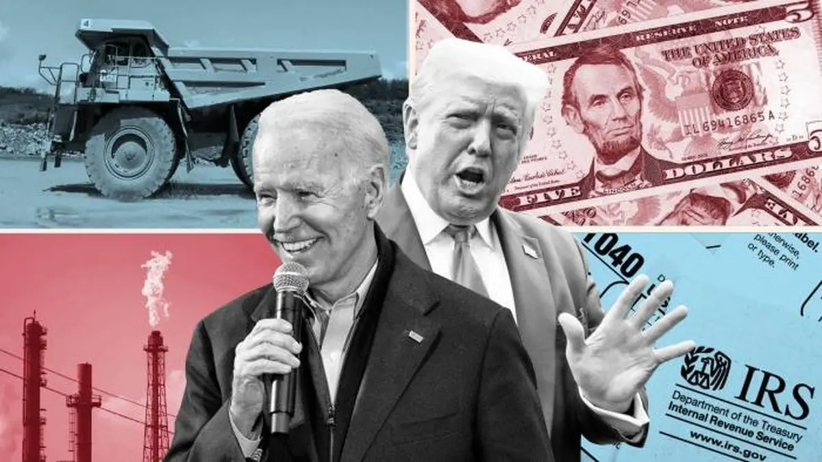 ترامپ و بایدن در جوانی/ عکس