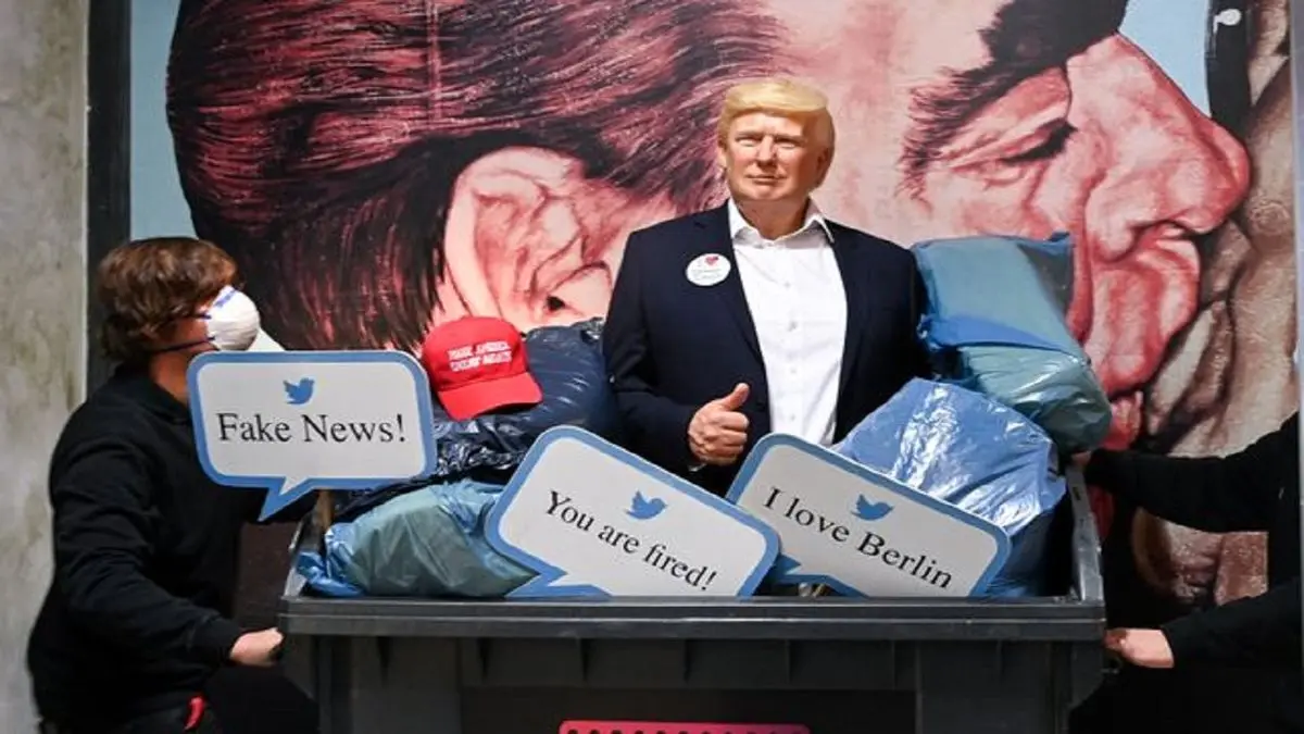 موزه‌ای در برلین که مجسمه ترامپ را راهی سطل زباله کرد!