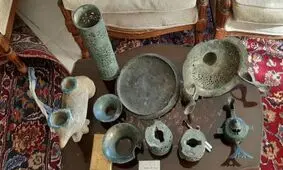 کشف عتیقه‌جات ۱۵۰۰ ساله از منزلی در سمنان
