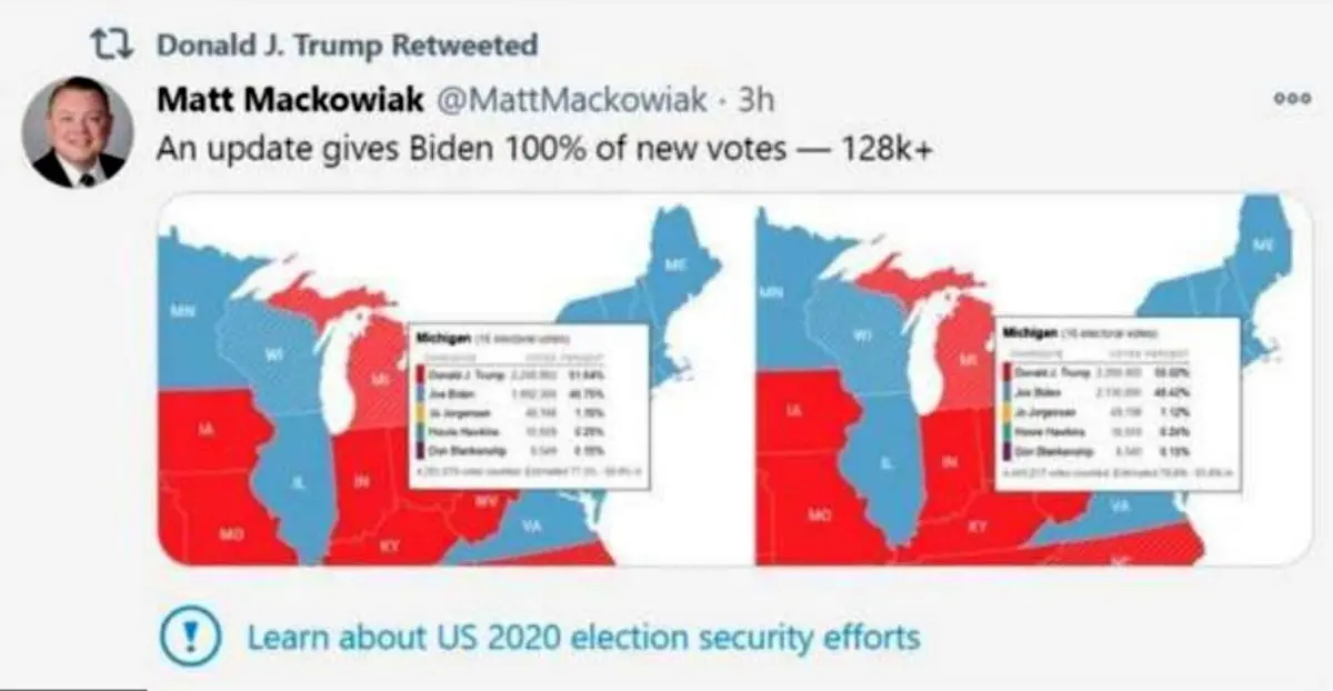 نقشه‌ای که باعث گمانه‌زنی درباره "تقلب" شد