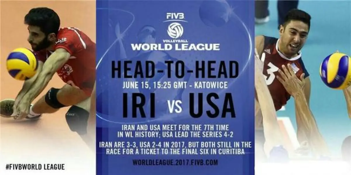 هفته سوم لیگ جهانی/ ایران به مصاف آمریکا می‌رود