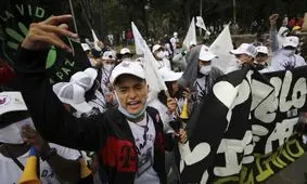 دیدار رئیس جمهور کلمبیا با شورشیان سابق