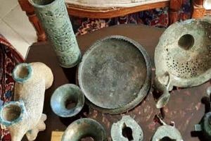 حفر چاه غیرمجاز منجر به کشف عتیقه ۶٠٠ ساله در تویسرکان شد