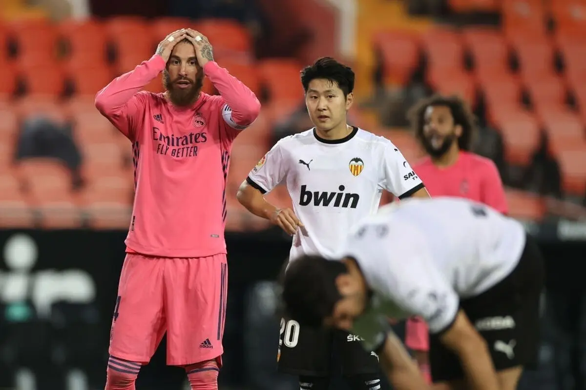 این هم فرش قرمز مدافعان رئال برای والنسیایی‌ها!