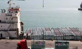 محموله ۶۰ هزار و ۵۰۰ تن سیمان از پارسیان هرمزگان به کویت صادر شد