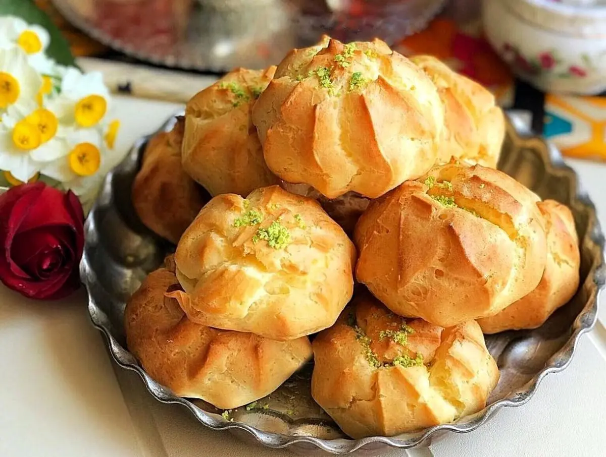 نان خامه ای خانگی