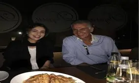 شام مشترک خانم هنرپیشه و سرمربی تیم ملی