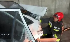 فوت مرد اصفهانی بر اثر برخورد پراید با ستون پل