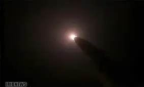 لحظه اصابت موشک‌های نقطه‌زن سپاه به اهداف از پیش تعیین شده