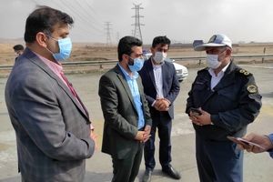 بازدید بازرسان ویژه استاندار خوزستان از مبادی ورودی کلانشهر اهواز