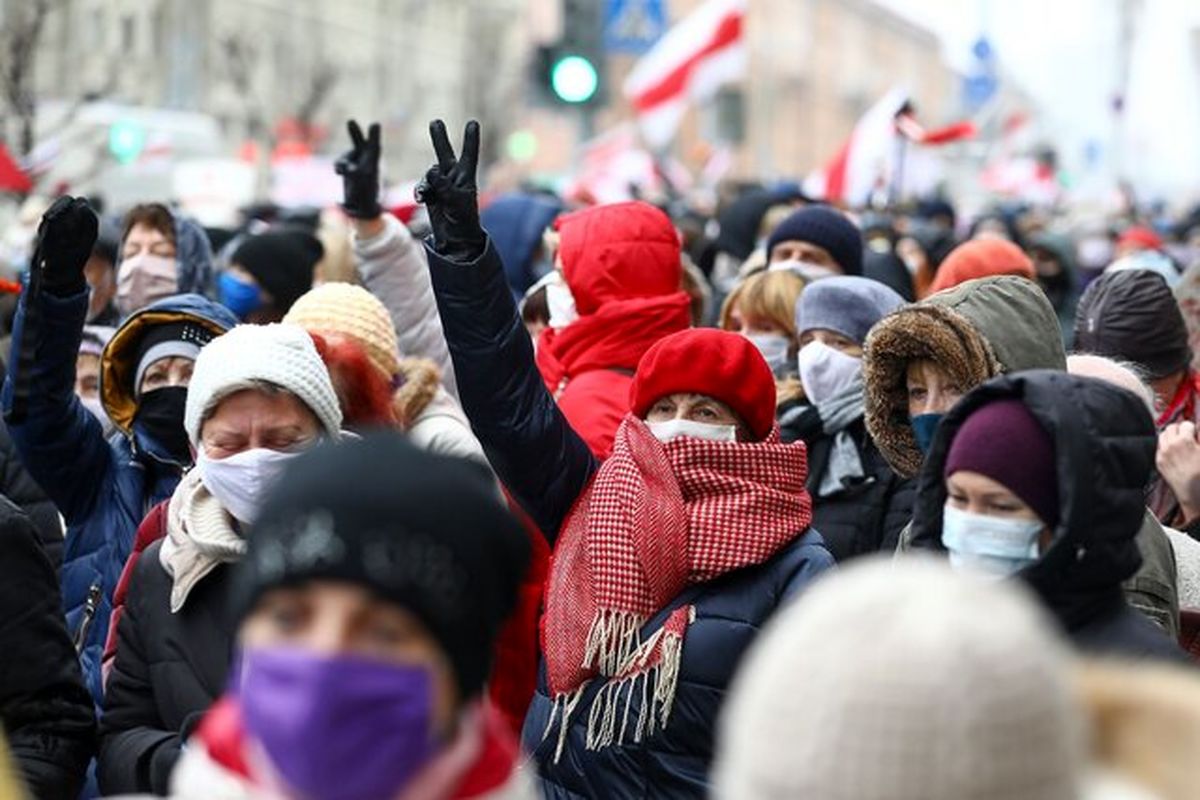 بیش از ۲۰۰ تن در اعتراضات روز یکشنبه بلاروس بازداشت شدند