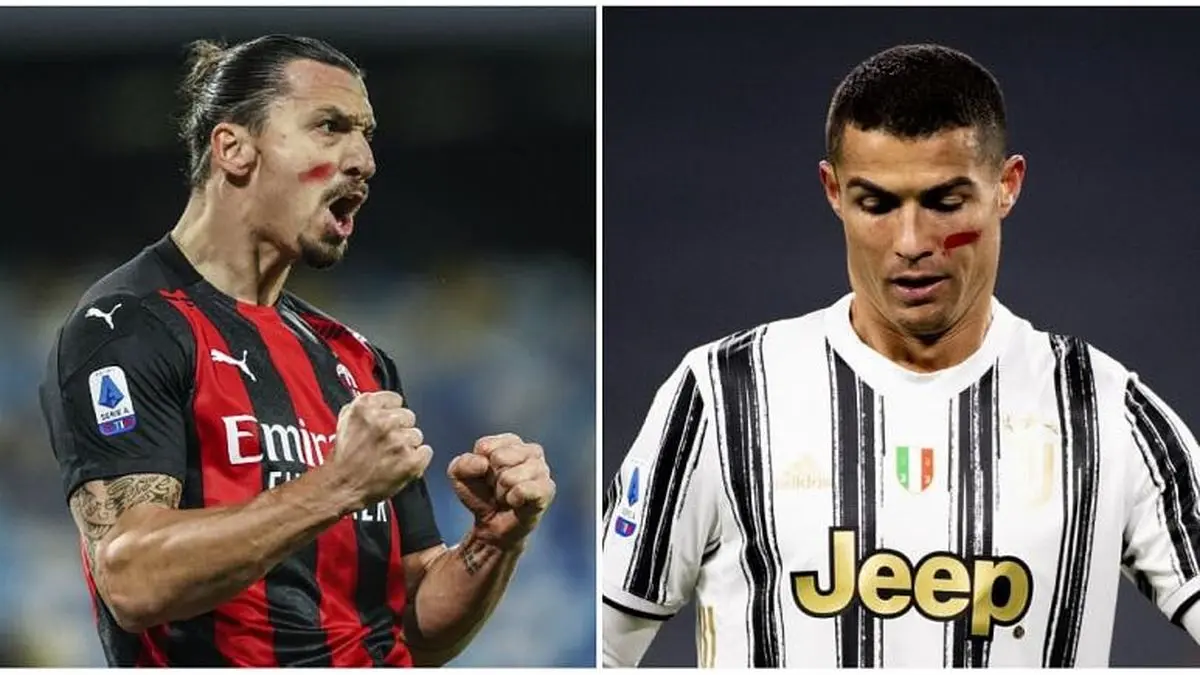 خط قرمز روی صورت رونالدو و ابراهیموویچ