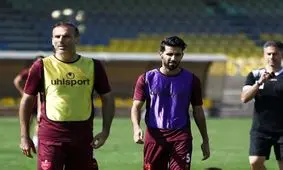 تمرین ۹۰ دقیقه‌ای پرسپولیس و بازگشت بشار رسن به تمرینات گروهی