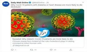 چرا بیماران کرونایی مبتلا به دیابت و یا بیماری قلبی دچار مرگ و میر بیشتری می‌شوند؟