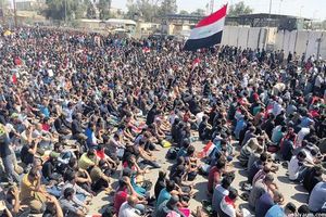 تظاهرات ده‌ها هزار نفری حامیان صدر در عراق