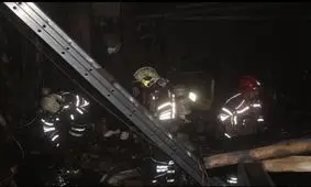 وقوع حریق در یک قهوه خانه در خیابان انقلاب