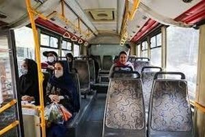 شمار مسافران اتوبوسهای درون‌شهری در مشهد نصف شد