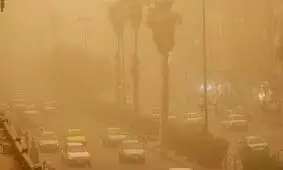آسمان اهواز غبار آلود شد