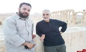 عکس/ سردار سلیمانی در قلعه تاریخی پالمیرا در سوریه