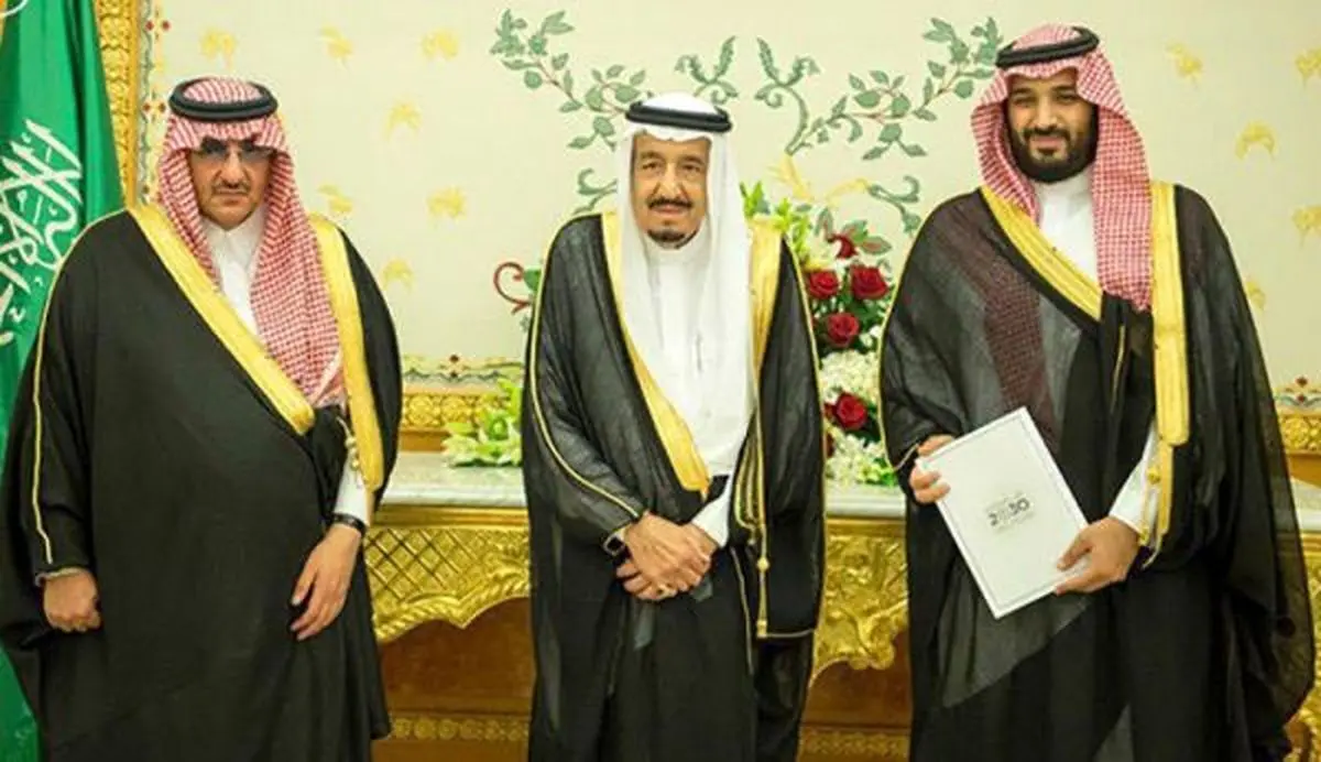 خلع محمد بن نایف از ولیعهدی عربستان/ولیعهد جدید پسر شاه سعودی است