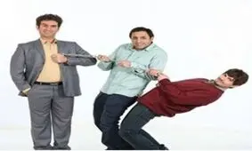 بیژن بنفشه‌خواه، سروش صحت و... در پشت صحنه «لیسانسه‌ها ۲»/ عکس