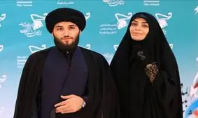 الهام چرخنده و همسرش بدون لباس روحانیت/ عکس