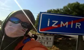 جاده صلح2020 سفیر صلح ایرانی به ازمیر ترکیه رسید