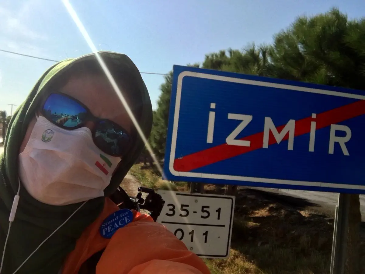 جاده صلح2020 سفیر صلح ایرانی به ازمیر ترکیه رسید