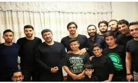 تصویری از مهدی طارمی و مهدی رحمتی در شب قدر