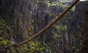 پل معلق پیر تقی، یکی از بلندترین پل های معلق ایران