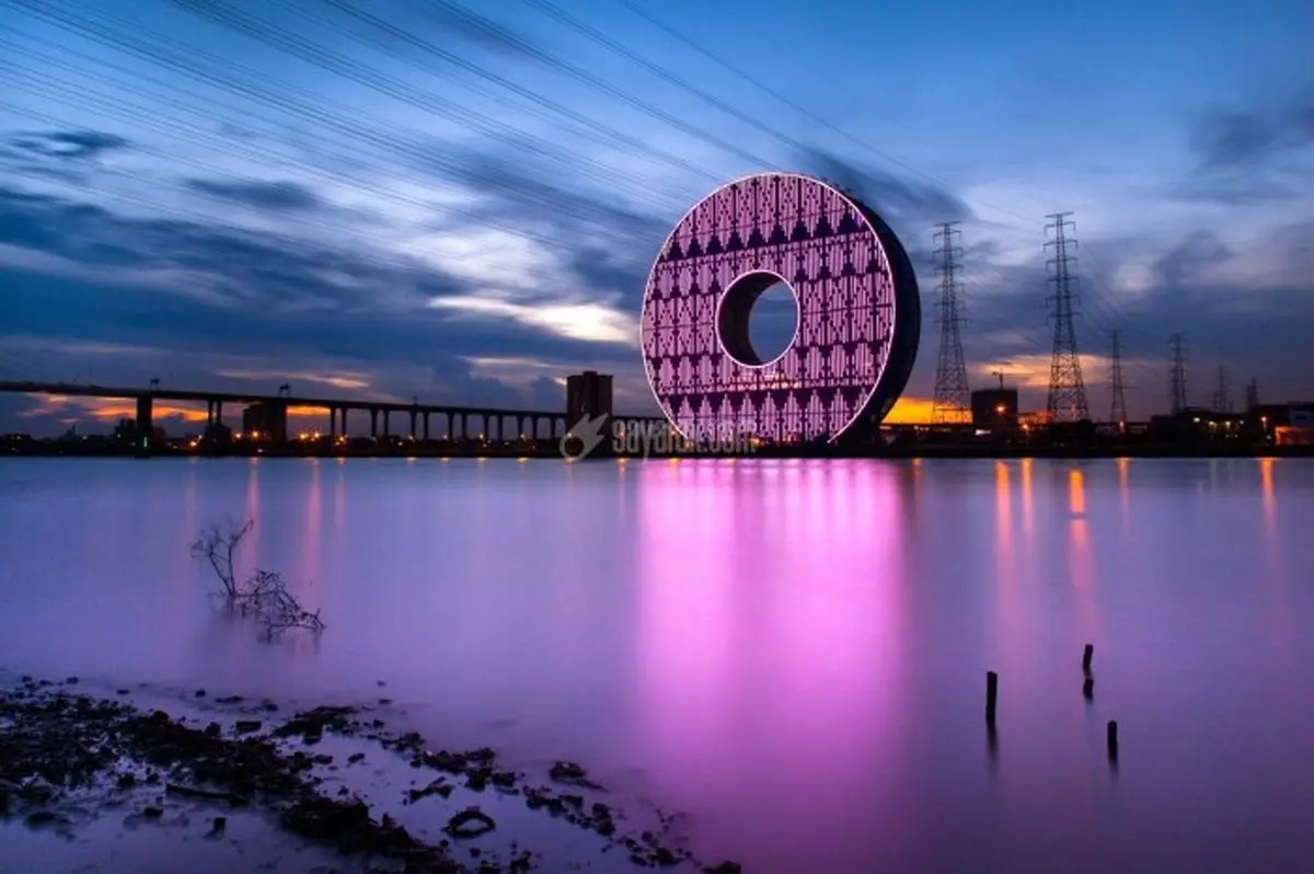 بلندترین آسمان خراش گرد روی زمین/ عکس